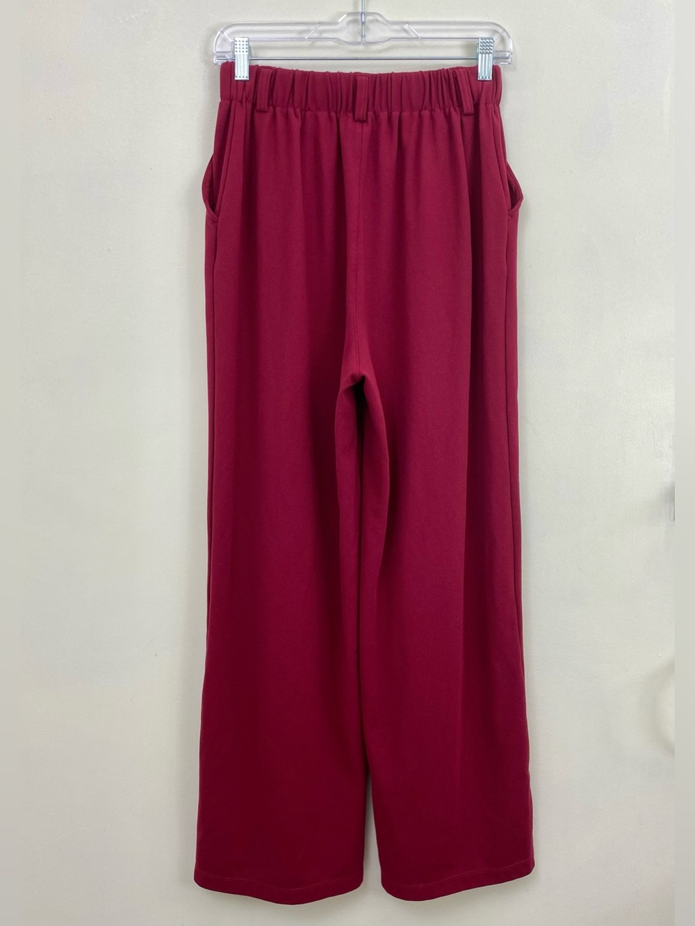 HALARA Burgundy Wide Leg High-Waist Pants - Picture 10 of 11